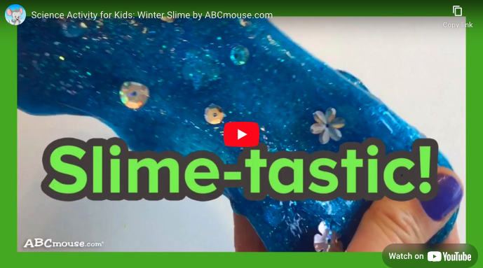 A fun winter slime activity craft from ABCmouse.com. 